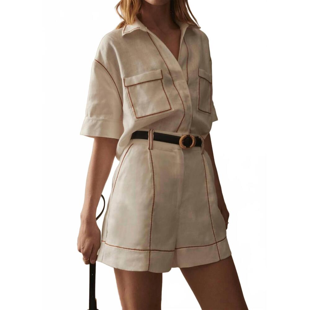 NEW SANCIA monte shorts in white haven